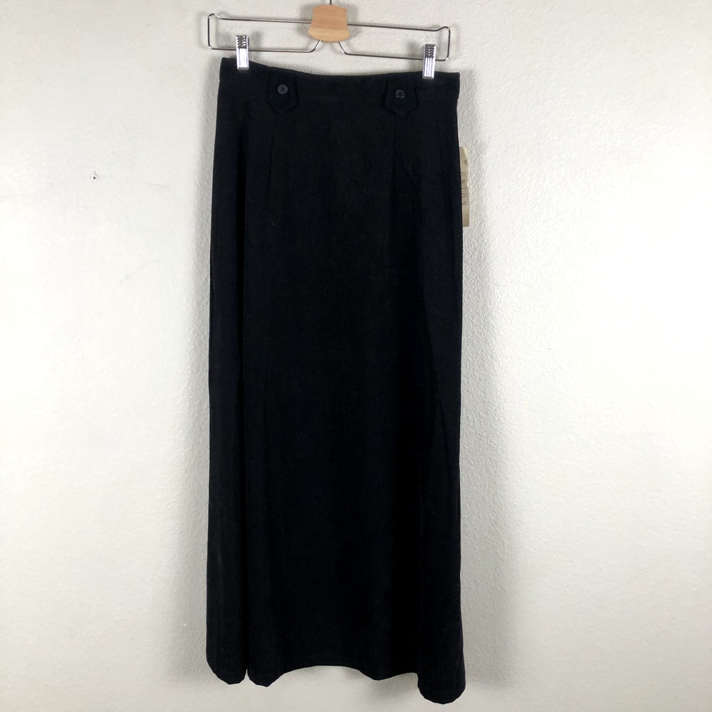 Vintage Union‎ Square Skirt Womens 10 Black Maxi Goth Gothic Gothgirl Gothcore